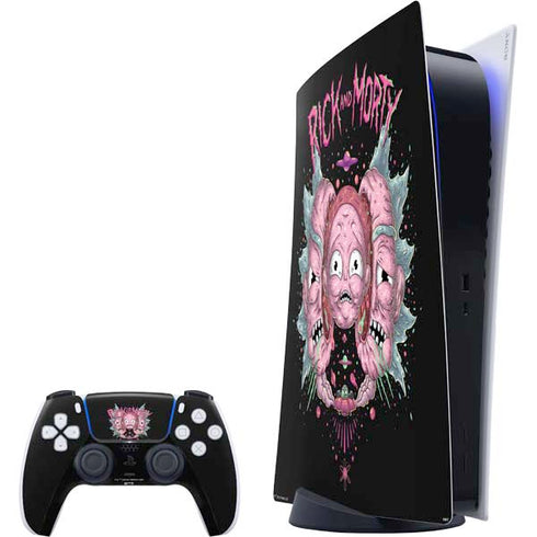 Adult Swim Rick and Morty Split Head Rick PlayStation PS5 Skins